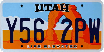 UT license plate Y562PW