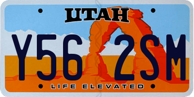 UT license plate Y562SM