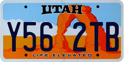 UT license plate Y562TB
