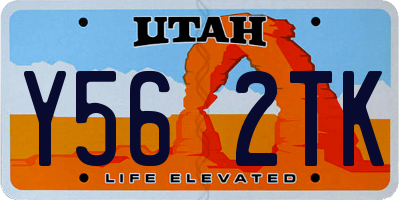 UT license plate Y562TK