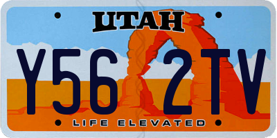 UT license plate Y562TV