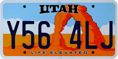UT license plate Y564LJ