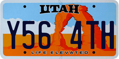 UT license plate Y564TH