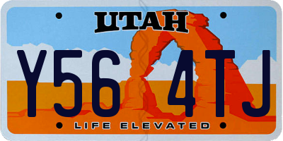 UT license plate Y564TJ