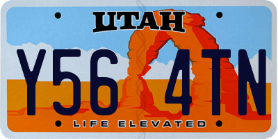 UT license plate Y564TN