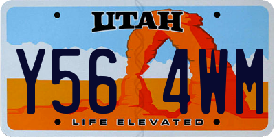 UT license plate Y564WM