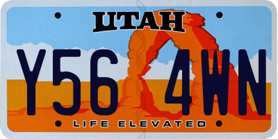 UT license plate Y564WN