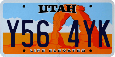 UT license plate Y564YK