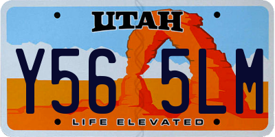 UT license plate Y565LM