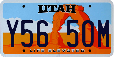 UT license plate Y565OM
