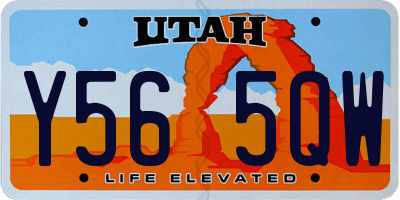 UT license plate Y565QW