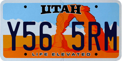 UT license plate Y565RM