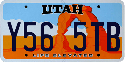 UT license plate Y565TB