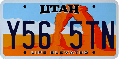 UT license plate Y565TN
