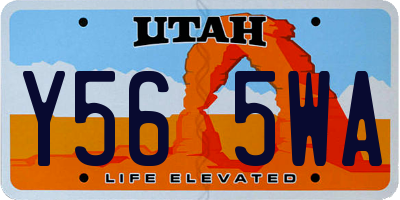 UT license plate Y565WA