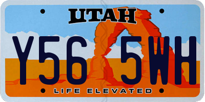 UT license plate Y565WH