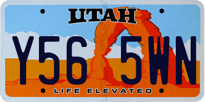 UT license plate Y565WN