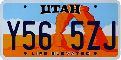 UT license plate Y565ZJ