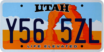 UT license plate Y565ZL
