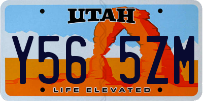 UT license plate Y565ZM