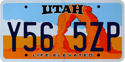 UT license plate Y565ZP