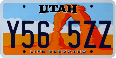 UT license plate Y565ZZ
