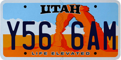 UT license plate Y566AM