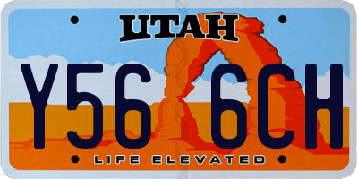 UT license plate Y566CH