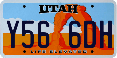 UT license plate Y566DH