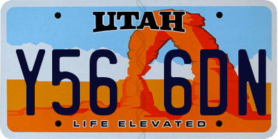 UT license plate Y566DN