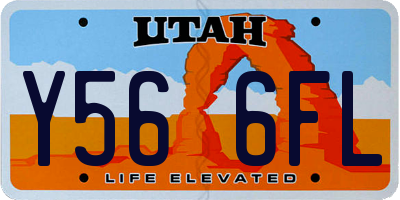 UT license plate Y566FL