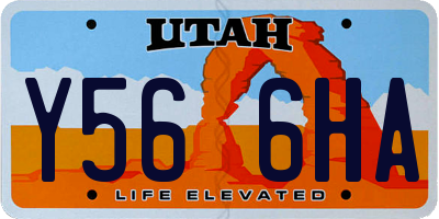 UT license plate Y566HA