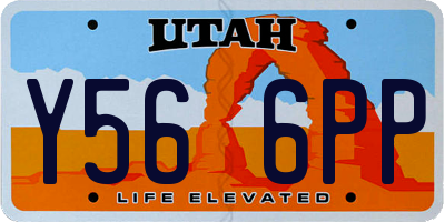UT license plate Y566PP