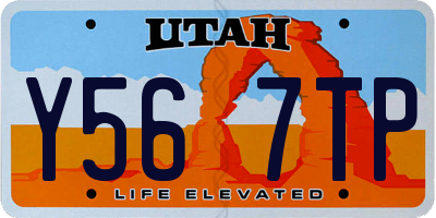 UT license plate Y567TP