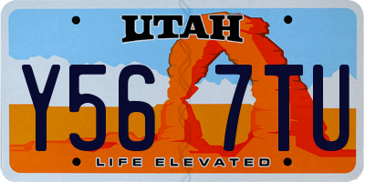UT license plate Y567TU