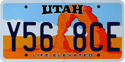 UT license plate Y568CE