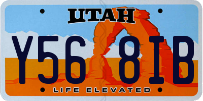 UT license plate Y568IB