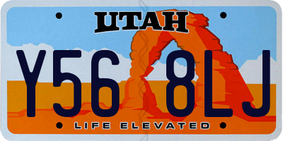 UT license plate Y568LJ