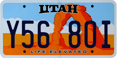 UT license plate Y568OI