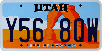UT license plate Y568QW