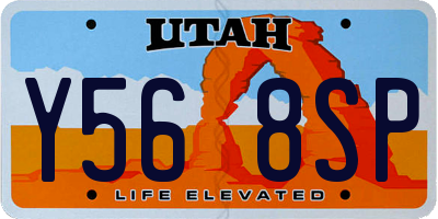 UT license plate Y568SP