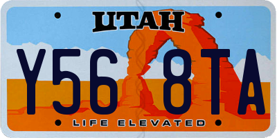 UT license plate Y568TA