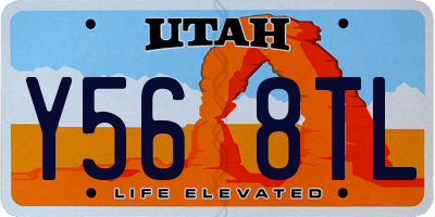 UT license plate Y568TL