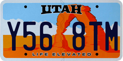 UT license plate Y568TM