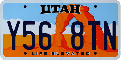 UT license plate Y568TN