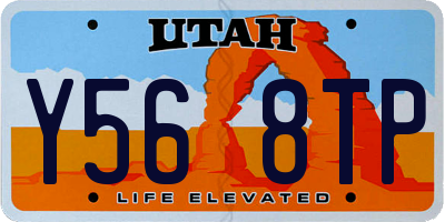 UT license plate Y568TP