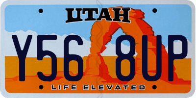 UT license plate Y568UP