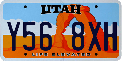 UT license plate Y568XH