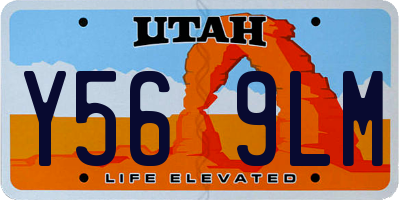 UT license plate Y569LM