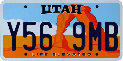 UT license plate Y569MB